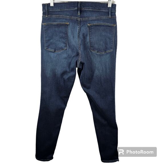Frame Le High Slit Hem Skinny Jeans Wythe Women's Size 32 - Picture 5 of 11